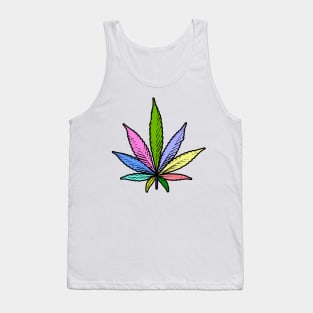 Marijuana leaves Tank Top